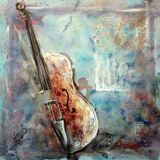 Musical Instrument oil painting
